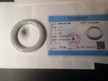 Load image into Gallery viewer, 51.5mm 100% natural Type A green/purple/yellow(FU LU SHOU) chubby jadeite jade bangle BK73-5807
