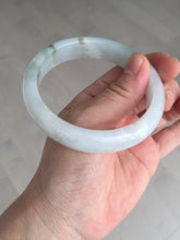 Load image into Gallery viewer, 59.5mm Certified Type A 100% Natural icy watery light green blue Jadeite Jade bangle BN68-2596