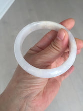 Load image into Gallery viewer, 56.6mm certified 100% natural Type A icy watery light purple/white jadeite jade bangle BP10-2678