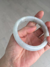 Load image into Gallery viewer, 59.5mm Certified Type A 100% Natural icy watery light green blue Jadeite Jade bangle BN68-2596