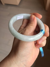 Load image into Gallery viewer, 57.8mm certified 100% certified natural  light green jadeite jade bangle AX139-0797