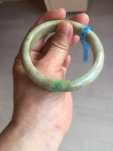 Load image into Gallery viewer, 56.5mm certified 100% natural Type A sunny green/brown jadeite jade bangle E41-2735