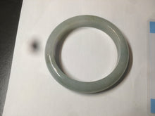 Load image into Gallery viewer, 57.3 mm Certified Type A 100% Natural green/gray Jadeite Jade bangle AZ69-0347