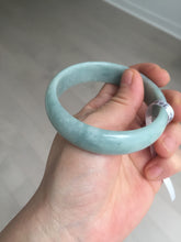 Load image into Gallery viewer, 55.8mm certified 100% natural light green blue jadeite jade bangle AS90-7056