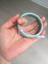 Load image into Gallery viewer, 55.8mm certified 100% natural light green blue jadeite jade bangle AS90-7056