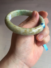 Load image into Gallery viewer, 56.5mm certified 100% natural Type A sunny green/brown jadeite jade bangle E41-2735