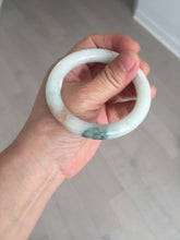 Load image into Gallery viewer, 53.5mm certified natural 100% natural Type A light green red round cut jadeite jade bangle BP22-7250