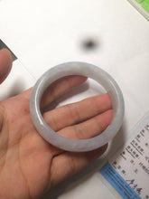 Load image into Gallery viewer, 56.3mm certified 100% natural Type A light green purple jadeite jade bangle Bk75-3785