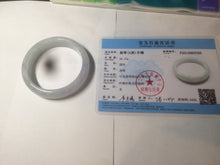 Load image into Gallery viewer, 56.3mm certified 100% natural Type A light green purple jadeite jade bangle Bk75-3785