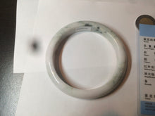 Load image into Gallery viewer, 59.5mm Certified 100% natural type A green white/light purple jadeite jade bangle AT86-9566
