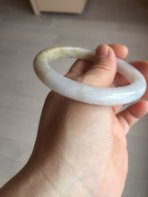 Load image into Gallery viewer, 58mm Certified Type A 100% Natural white/light purple/yellow/brown (FU Lu SHOU)Jadeite Jade bangle BM50-7039