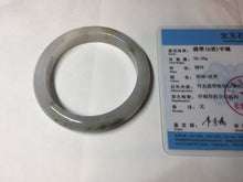 Load image into Gallery viewer, 57.5mm Certified Type A 100% Natural icy watery white purple black brown Jadeite Jade bangle BL73-7043