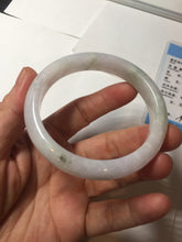 Load image into Gallery viewer, 56.3mm certified 100% natural type A icy watery green/purple jadeite jade bangle AR114-3556