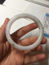 Load image into Gallery viewer, 56.3mm certified 100% natural type A icy watery green/purple jadeite jade bangle AR114-3556