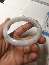 Load image into Gallery viewer, 56.3mm certified 100% natural type A icy watery green/purple jadeite jade bangle AR114-3556