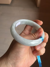 Load image into Gallery viewer, 57mm Certified type A 100% Natural light green white Jadeite bangle AX141-0794