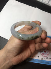Load image into Gallery viewer, 57.5mm Certified Type A 100% Natural icy watery white purple black brown Jadeite Jade bangle BL73-7043
