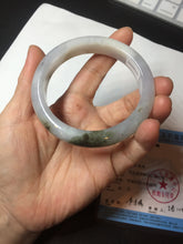 Load image into Gallery viewer, 57.5mm Certified Type A 100% Natural icy watery white purple black brown Jadeite Jade bangle BL73-7043