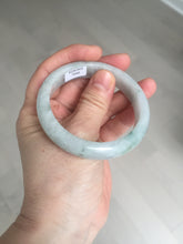 Load image into Gallery viewer, 53.7mm certificated Type A 100% Natural light green white Jadeite Jade bangle S89-7060