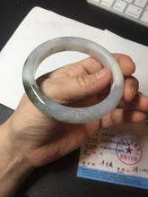 Load image into Gallery viewer, 57.5mm Certified Type A 100% Natural icy watery white purple black brown Jadeite Jade bangle BL73-7043