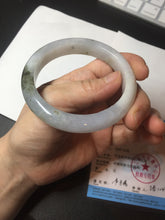 Load image into Gallery viewer, 57.5mm Certified Type A 100% Natural icy watery white purple black brown Jadeite Jade bangle BL73-7043