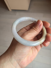 Load image into Gallery viewer, 58mm Certified Type A 100% Natural white/light purple/yellow/brown (FU Lu SHOU)Jadeite Jade bangle BM50-7039