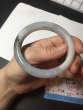 Load image into Gallery viewer, 57.5mm Certified Type A 100% Natural icy watery white purple black brown Jadeite Jade bangle BL73-7043
