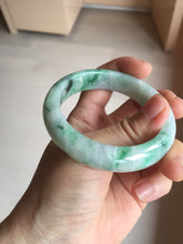 Load image into Gallery viewer, 53.7mm Certified 100% natural Type A sunny green purple jadeite jade bangle BQ33-4150