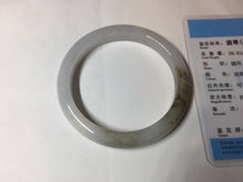 Load image into Gallery viewer, 57.3mm Certified Type A 100% Natural icy watery white purple black brown Jadeite Jade bangle BL74-7052