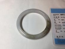 Load image into Gallery viewer, 57.3mm Certified Type A 100% Natural icy watery white purple black brown Jadeite Jade bangle BL74-7052