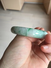 Load image into Gallery viewer, 53.7mm Certified 100% natural Type A sunny green purple jadeite jade bangle BQ33-4150