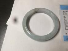 Load image into Gallery viewer, 57.3mm 100% natural Type A icy watery oily dark green/gray jadeite jade bangle AZ72-0331