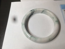 Load image into Gallery viewer, 59.5mm Certified 100% natural type A green white/light purple jadeite jade bangle AT86-9566