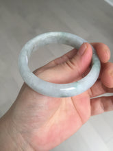 Load image into Gallery viewer, 53.7mm certificated Type A 100% Natural light green white Jadeite Jade bangle S89-7060