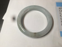 Load image into Gallery viewer, 57.3mm 100% natural Type A icy watery oily dark green/gray jadeite jade bangle AZ72-0331