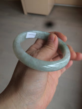 Load image into Gallery viewer, 57mm Certified 100% natural Type A light green/white  jadeite jade bangle BH49-0023