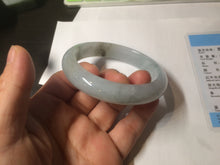 Load image into Gallery viewer, 57.3mm 100% natural Type A icy watery oily dark green/gray jadeite jade bangle AZ72-0331