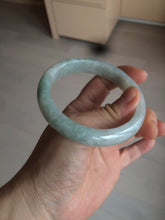 Load image into Gallery viewer, 57mm Certified 100% natural Type A light green/white  jadeite jade bangle BH49-0023