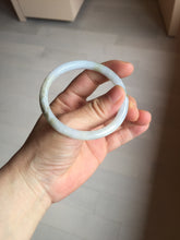 Load image into Gallery viewer, 53.5mm Certified type A 100% Natural light green purple brown black slim round cut Jadeite bangle PB184-9125