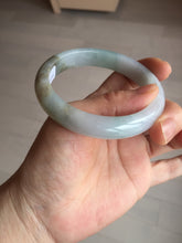 Load image into Gallery viewer, 57.5mm Certified Type A 100% Natural white/light purple/brown Jadeite Jade bangle BM51-7048