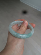 Load image into Gallery viewer, 57mm Certified 100% natural Type A light green/white  jadeite jade bangle BH49-0023