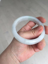 Load image into Gallery viewer, 58mm Certified type A 100% Natural light green/white Jadeite bangle AR118-0253