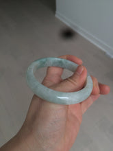 Load image into Gallery viewer, 57mm Certified 100% natural Type A light green/white  jadeite jade bangle BH49-0023