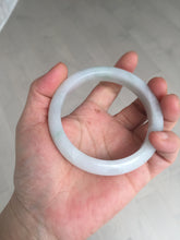Load image into Gallery viewer, 58mm Certified type A 100% Natural light green/white Jadeite bangle AR118-0253