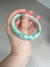 Load image into Gallery viewer, 59.2mm Certified Type A 100% Natural green purple Jadeite Jade bangle S86-7051