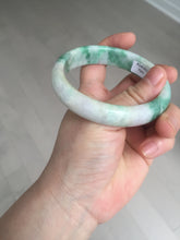 Load image into Gallery viewer, 59.2mm Certified Type A 100% Natural green purple Jadeite Jade bangle S86-7051