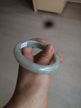 Load image into Gallery viewer, 57mm Certified 100% natural Type A light green/white  jadeite jade bangle BH48-6419