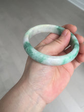 Load image into Gallery viewer, 59.2mm Certified Type A 100% Natural green purple Jadeite Jade bangle S86-7051