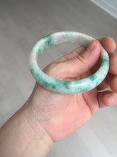 Load image into Gallery viewer, 59.2mm Certified Type A 100% Natural green purple Jadeite Jade bangle S86-7051