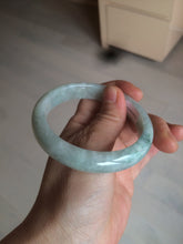 Load image into Gallery viewer, 57mm Certified 100% natural Type A light green/white  jadeite jade bangle BH48-6419